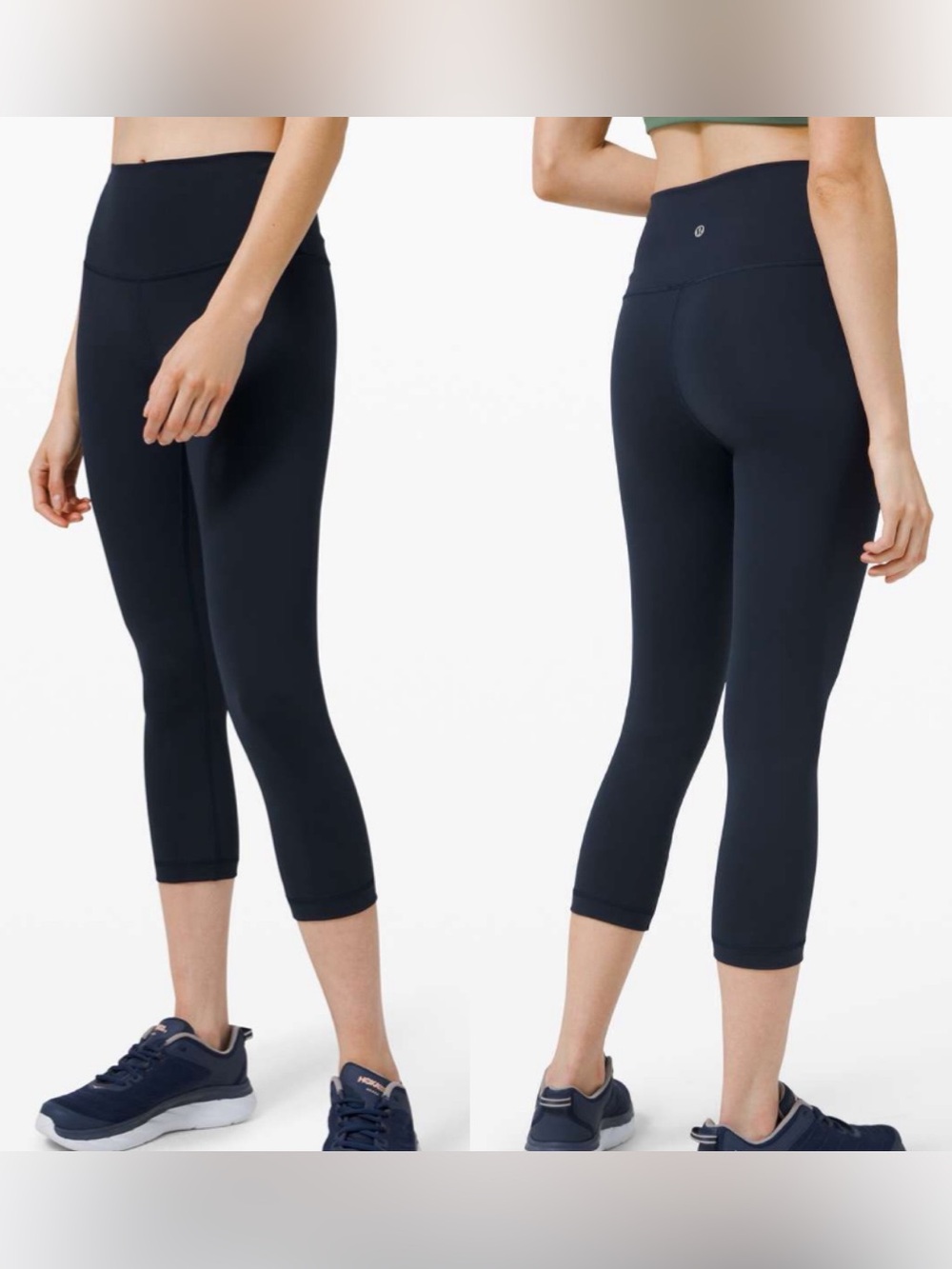 Lululemon Wunder Train High Rise Crop Leggings